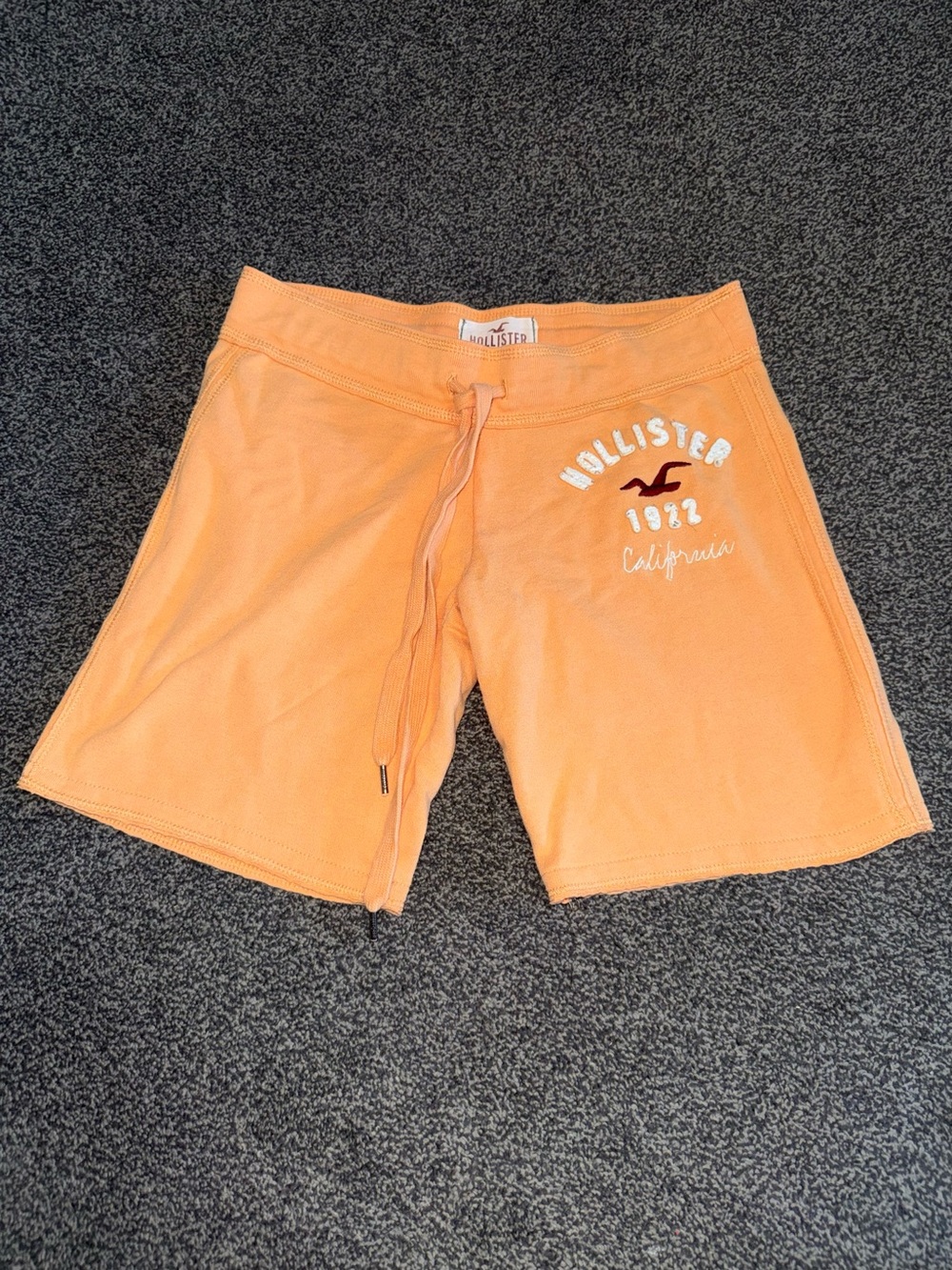 Y2K Hollister California Orange Sweat Shorts Women’s Size Small